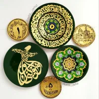 نقاشی دیوارکوب ورق طلا