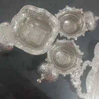 سینی و قندان مسی