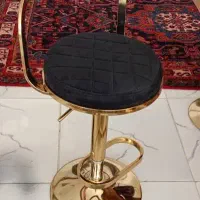 صندلی جکدار استیل طلایی کانتر اپن  جزیره آشپزخانه|میز و صندلی غذاخوری|تهران, یافت‌آباد|دیوار