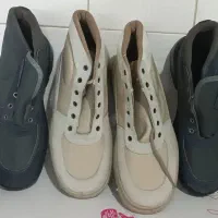 کفش کار نو و20جفت دستکش کار نخی