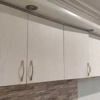 کابینت فلزی با درب چوبی