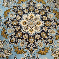 فرش آبی فیروزه ای آسمانی