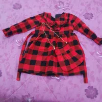 پیراهن قرمز دخترانه ۳الی ۶سال