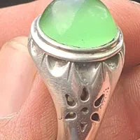 انگشتر یاقوت استار کاهویی