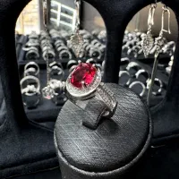 انگشترنقره روکش طلا سفید