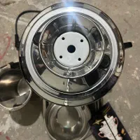 سماور برق همراه سینی و کاسه و پارچ استیل مارک plan|سماور، چای‌ساز، قهوه‌ساز|تهران, استاد معین|دیوار