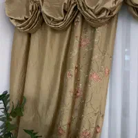 پرده تافته ابریشم هندی|پرده، رانر، رومیزی|تهران, شهرک غرب|دیوار