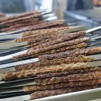 مایه کباب کوبیده آماده به سیخ ونخودی خوردگی