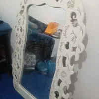 یک عدد صندلی اصلاح ویک آینه قد وسایل آرایشگاه|آرایشگاه و سالنهای زیبایی|کهنوج, |دیوار