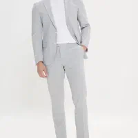 کت و شلوار کرمی نو