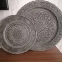 سینی و دیوارکوب مسی قدیمی