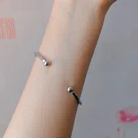 دستبند بنگل گره نقره ای فری سایز|بدلیجات|سنندج, |دیوار