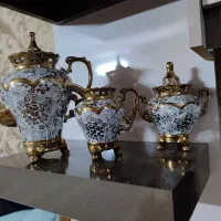 سه تکه دکور وقابل استفاده قوری شکرپاش قندان