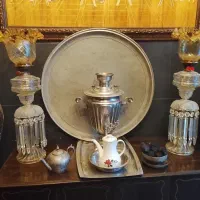 سماور روسی عتیقه مارک دار تاسوچکش عتیقه