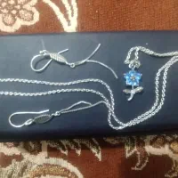 زنجیر گوشواره نقره