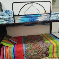 تخت دو طبقه فلزی به همراه دو تشک رویال|تخت و سرویس خواب|بوشهر, |دیوار