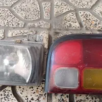 چرااغ جلو و عقب پراید شیشه بالا بر شاگرد