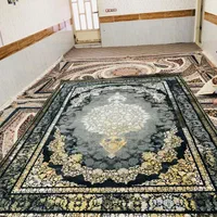 یک جفت فرش گل برجسته کاملا نو تو پلاستیک|فرش|اسفراین, |دیوار