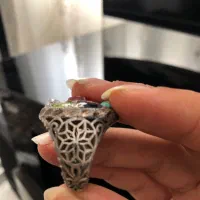 انگشتر ۷ سنگ عقیق اصل|جواهرات|پرند, فاز ۶|دیوار