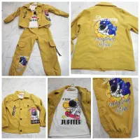 ست دو تیکه کت و شلوار جاگر فضانورد بچگانه