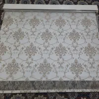 پرده زبرا طرح کلاسیک کرم و قهوه‌ای