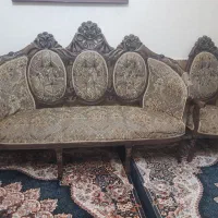 مبل سلطنتی ۹ نفره لمه رنگ صدری