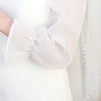 لباس سفید مجلسی عروس /مناسب نامزدی /عقد/فرمالیته