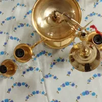 لوستر با رنگ آب طلادر حدنو|لوستر و چراغ آویز|مشهد, راهنمایی|دیوار