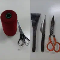 قیچی نخ دوک ابزار قالی بافی