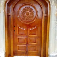 نقاشی ساختمان چوب صنعتی