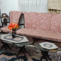 مبل هفت نفره با میز جلو مبلی وعسلی