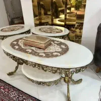 میز و دوعددعسلی برنز|مبلمان خانگی و میز عسلی|اندیشه, اندیشه فاز ۳|دیوار
