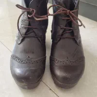 کفش بوت چرم زنانه