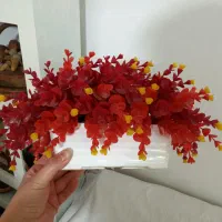 جاکلیدی چوبی سنتی و گل و گلدان