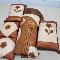 رو تختی دو نفره ۵ تکه ساتین|سرویس روتختی|سقز, |دیوار