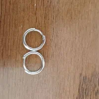 گوشواره حلقه نقره نو