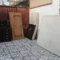 تخت دو نفره تشک و میز آرایش