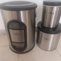 سطل برنج وظرف حبوبات استیل برند یونیک اصل