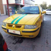 سمند مدل ۸۶ دوگانه فابریک تاکسی|خودرو سواری و وانت|اصفهان, تخت فولاد|دیوار