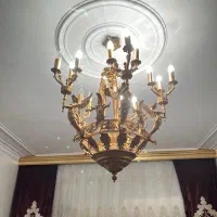 لوستر ۱۵شعله برنز ابکاری