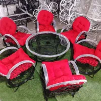 میز صندلی باغی/طرح فرفورژه/آتشدان|صندلی و نیمکت|طالقان, |دیوار