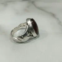 انگشتر نقره مزین به نام حضرت علی (ع)