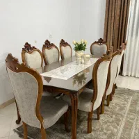 میز غذاخوری ۸نفره نو مناسب جهیزیه
