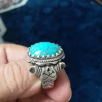 2عددانگشترنقره.نگین فیروزه فروشی.قیمت15000000تومان|جواهرات|کرج, گلشهر|دیوار