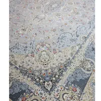 فرش ماشینی 1.5متری 1200شانه بزرگمهر،12801 نقره ای|فرش|بابلسر, |دیوار