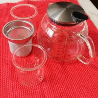 قوری پیرکس وارداتی هفتصد میل  با سه تا صافی