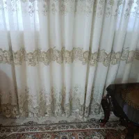 پرده کتان.  بدون پاری جنس خوب|پرده، رانر، رومیزی|ملایر, |دیوار