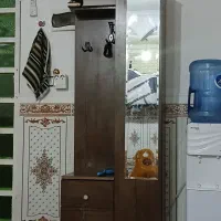 پادری جا کفشی و ساعت چوبی در حد نو|جاکفشی، کمد، دراور|ریگان, |دیوار