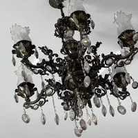 یک جفت لوستر برنجی رنگ برنز