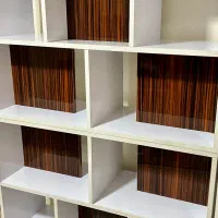 ۶کتابخانه دوطرفه به همراه ۵ استند تزئینی|کتابخانه، شلف، قفسه‌های دیواری|تهران, فلسطین (میدان انقلاب)|دیوار
